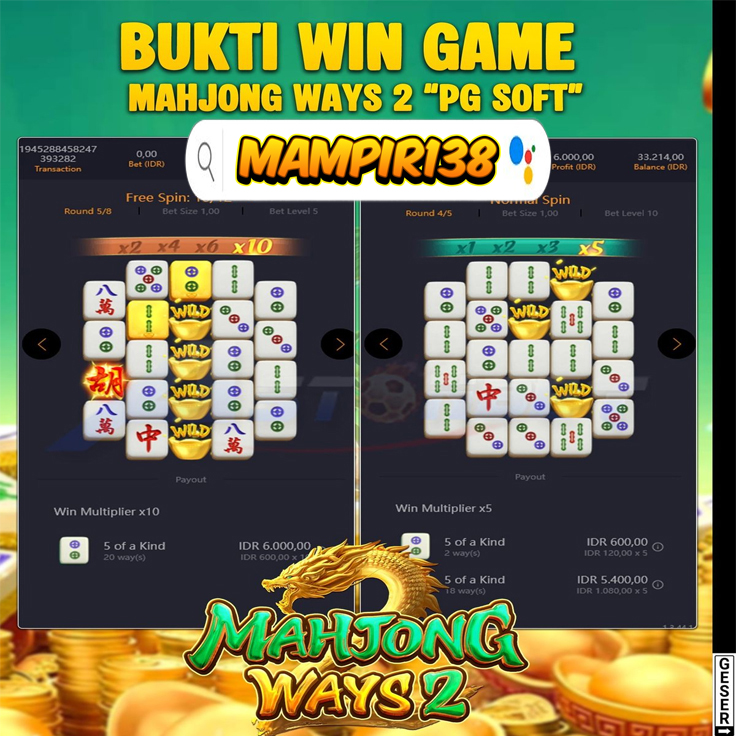 Mampir138 : Link Slot Game Bukti Win Game Mahjong Ways2 No Tipu-Tipu image 1